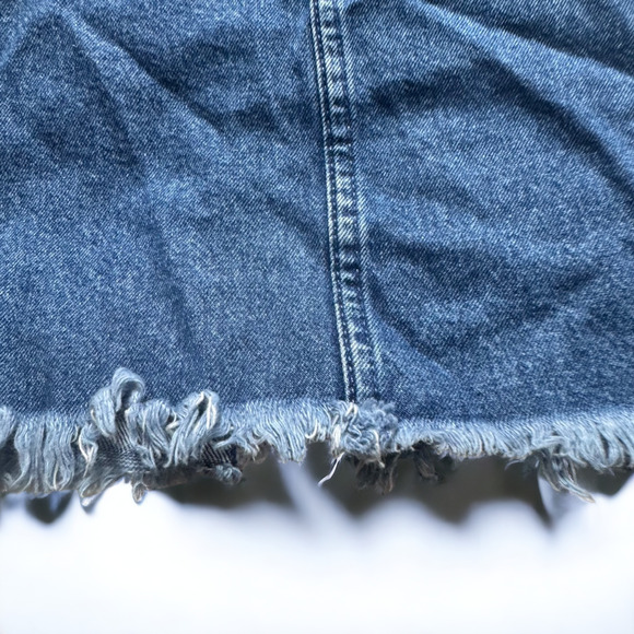 Divided by H&M Denim Mini Floral Overall Dress - Picture 5 of 6